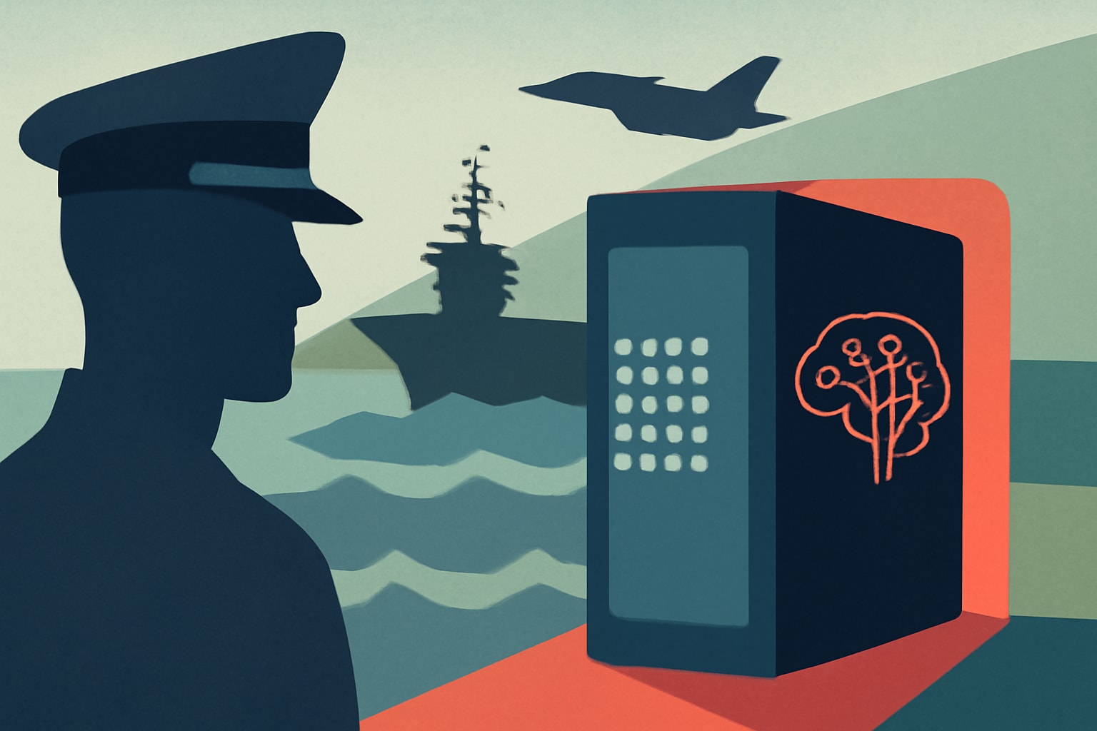Editorial illustration for: Navy Launches US Military’s First AI Supercomputer