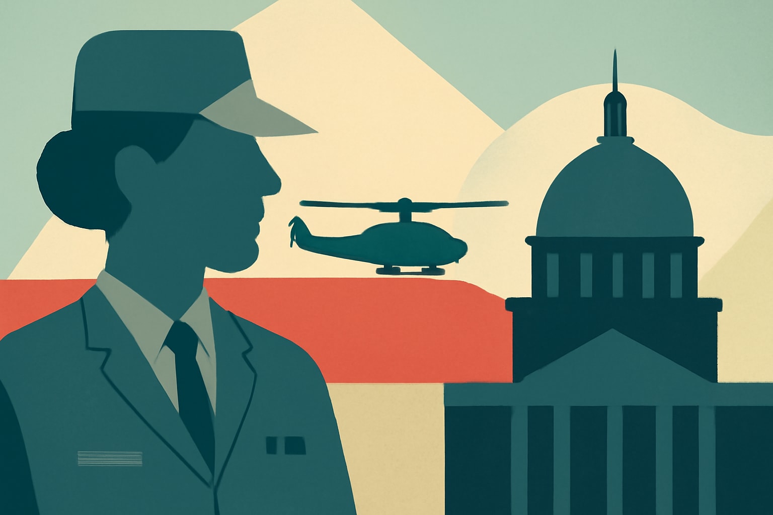 Editorial illustration for: Retired Army Brig. Gen. Leela Gray Seeks Congressional Seat