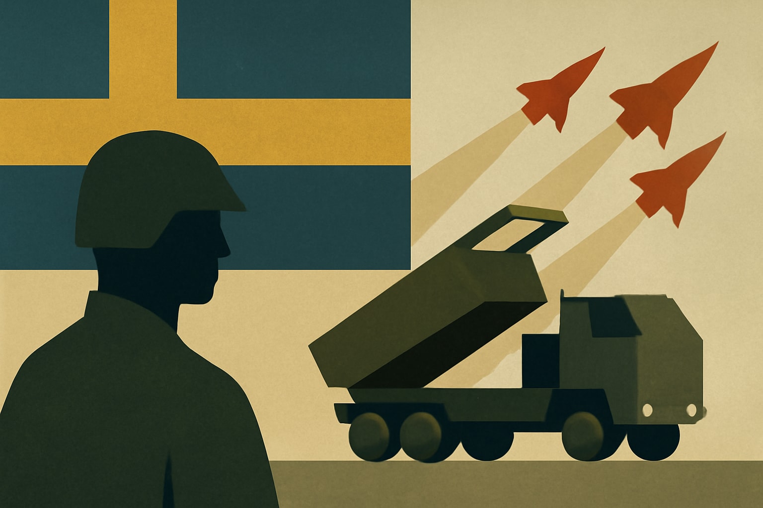 Editorial illustration for: Sweden to Acquire HIMARS Rocket Artillery in $733 Million Deal