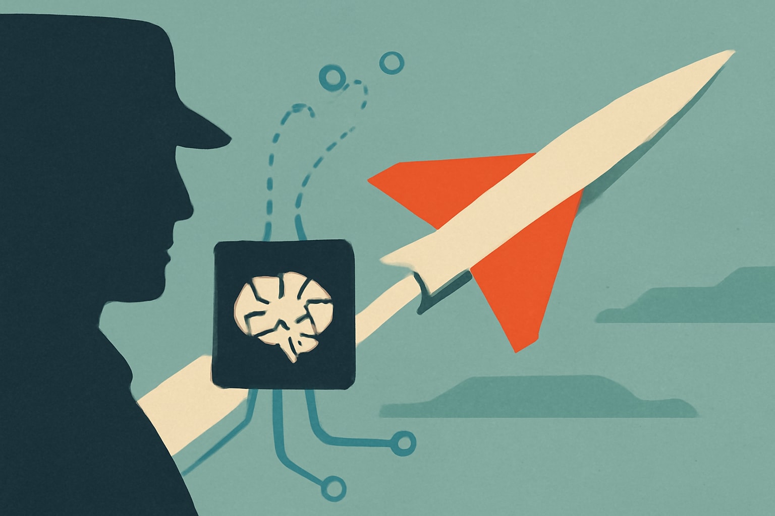 Editorial illustration for: Anduril Integrates Autonomy Software into Hermeus Hypersonic Aircraft