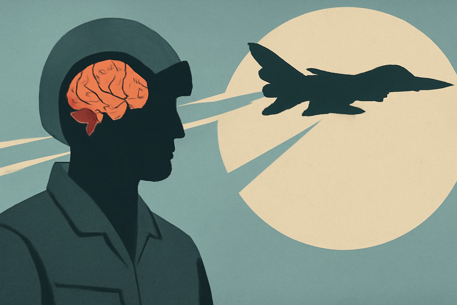Editorial illustration for: Lawmakers Call Out Navy for Inadequate Research on Aviator Brain Damage