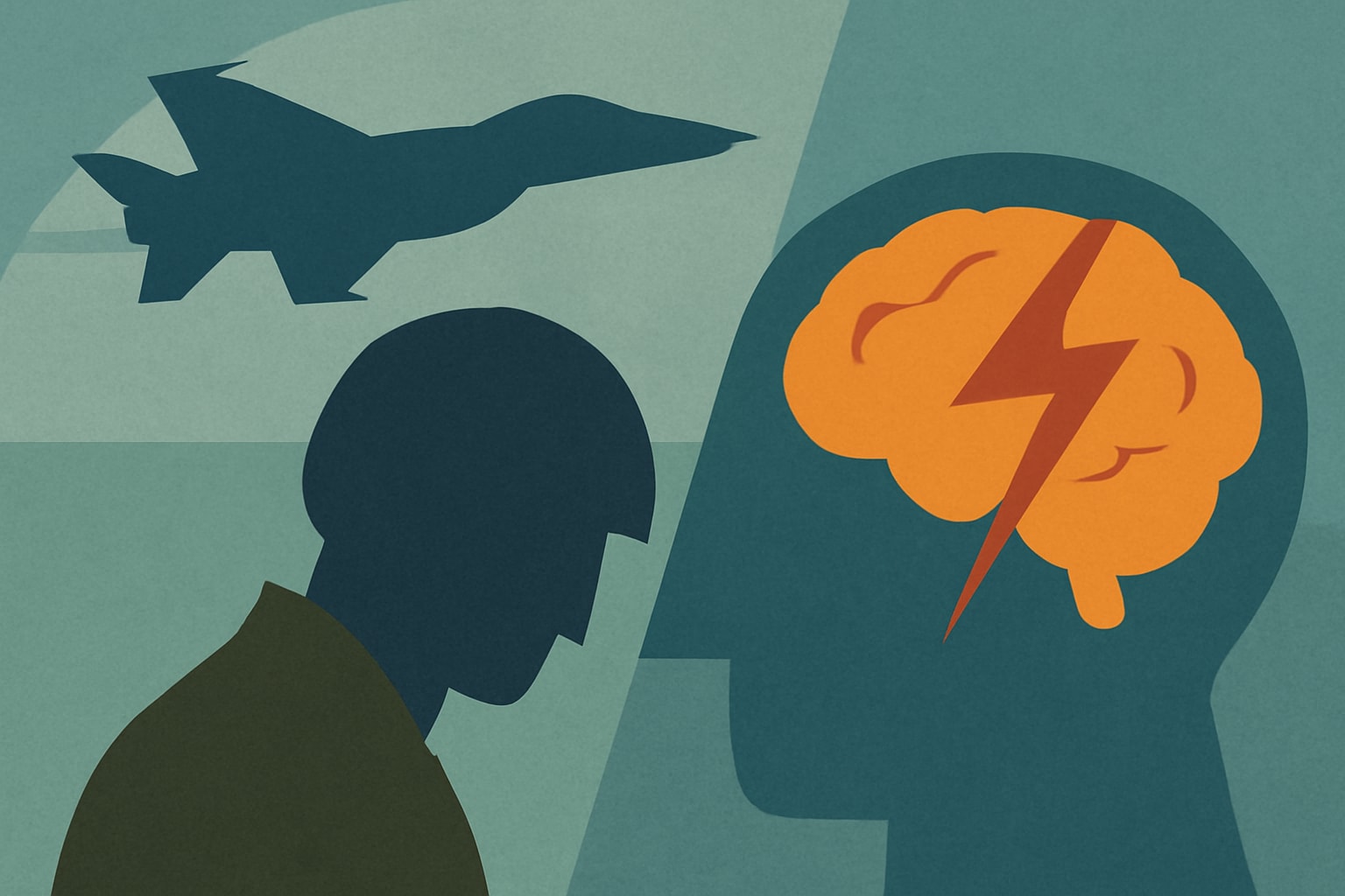 Editorial illustration for: House Report Claims Navy Failed to Protect Pilots from Brain Injuries