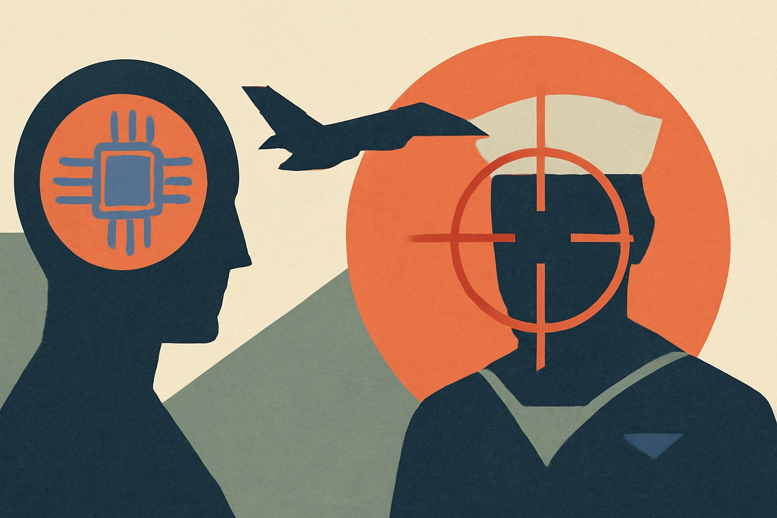 Editorial illustration for: Iranian Actors Use AI to Target U.S. Navy Personnel