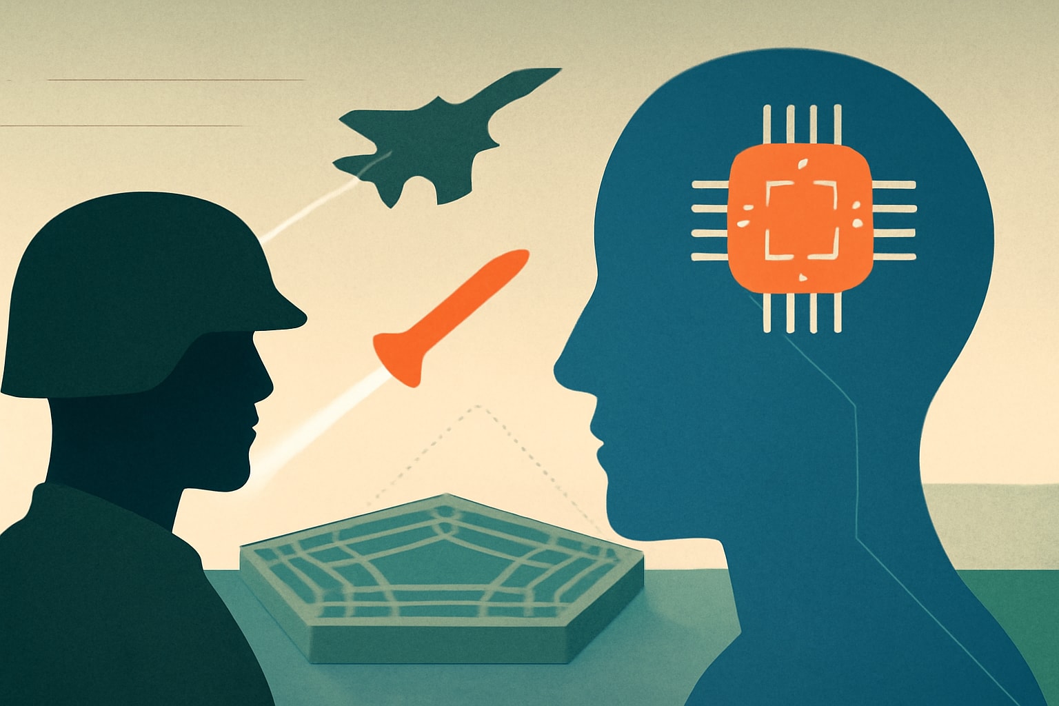 Editorial illustration for: Pentagon Seeks AI Solutions for Enhanced Missile Defense