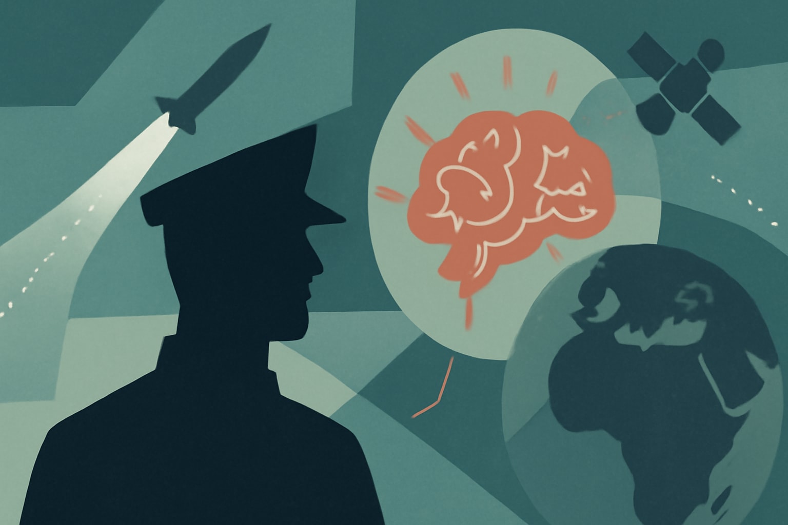 Editorial illustration for: Pentagon Looks to AI to Identify Space and Missile Threats