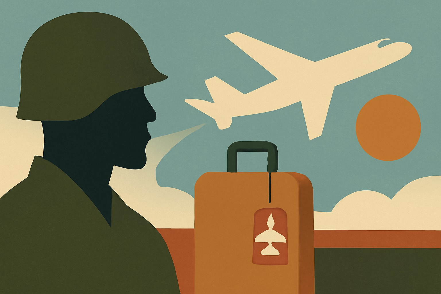 Editorial illustration for: Explore the Best Military Travel Discounts for Your Holiday Getaway