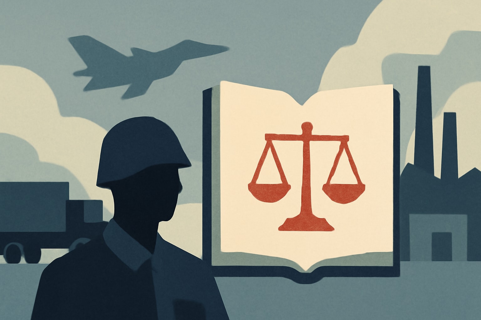 Editorial illustration for: China Enacts Law to Mobilize Resources in Conflict Scenarios