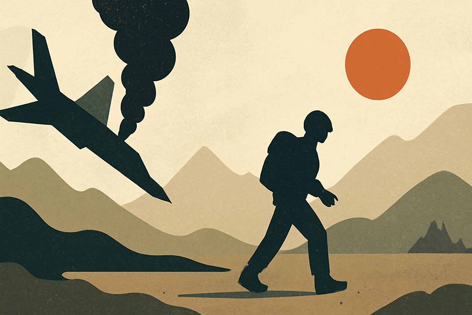 Editorial illustration for: Airman Survives 50-Hour Ordeal After Being Shot Down Over Iran