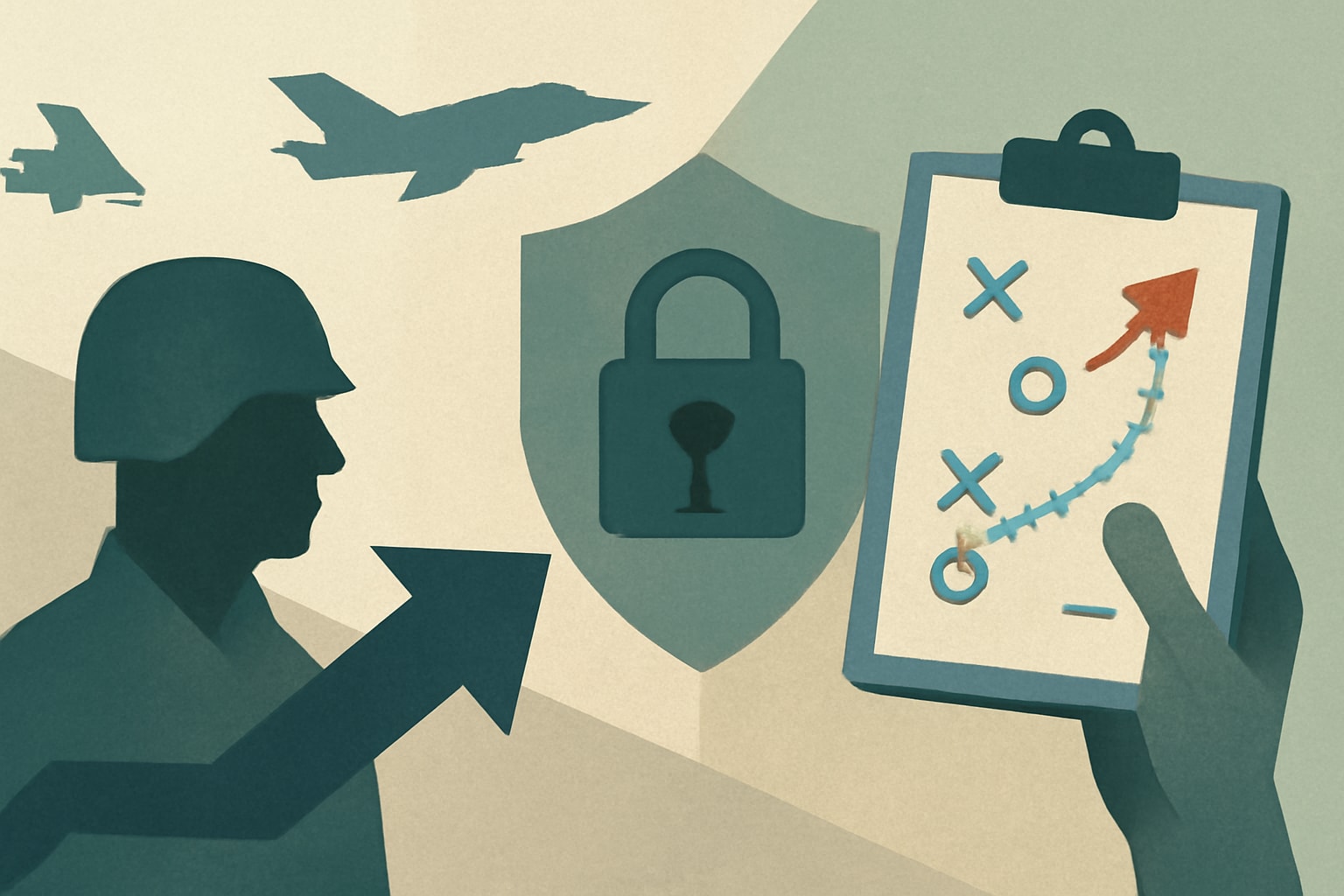 Editorial illustration for: CMMC Reform: Pentagon Calls for Transition Plan to Sustain Momentum