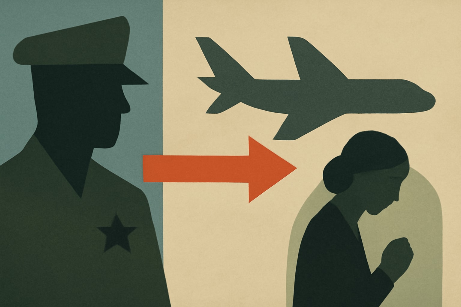 Editorial illustration for: DOJ Uses Alien Terrorist Removal Court For First Time to Deport Woman