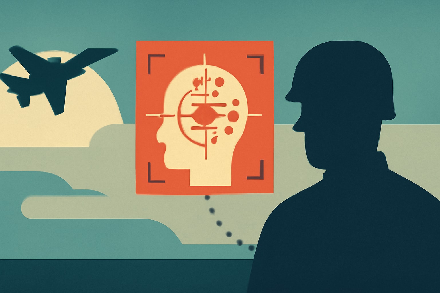 Editorial illustration for: Critics Warn AI Military Targeting Could Outpace Human Oversight