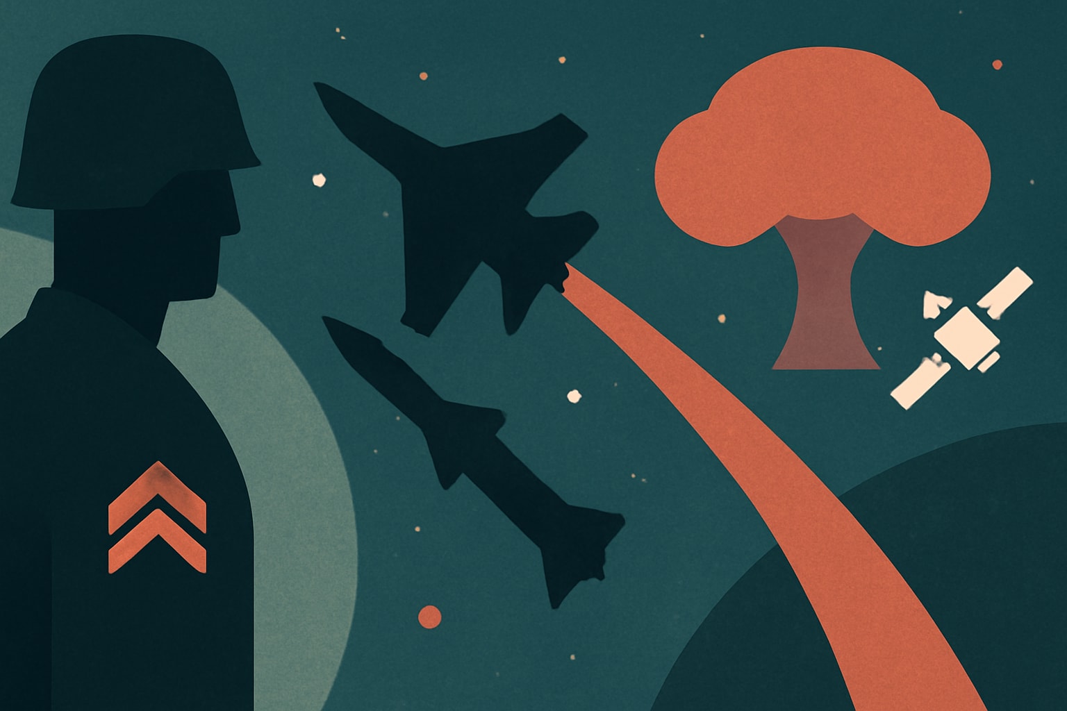 Editorial illustration for: U.S. Not Prepared to Respond to Nuclear Attacks in Space, Report Says