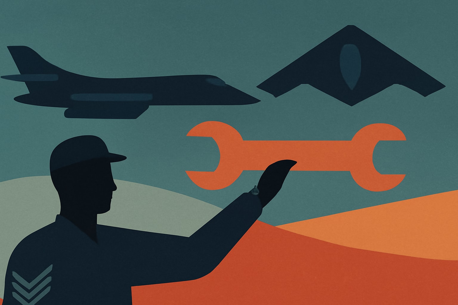 Editorial illustration for: US Air Force to Extend Service Life of B-1 and B-2 Bombers