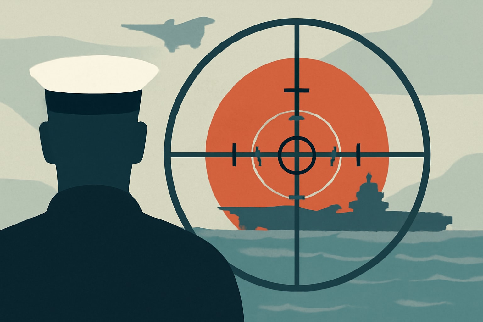 Editorial illustration for: US Navy Should Target Chinese Aircraft Carriers, New Report Advises