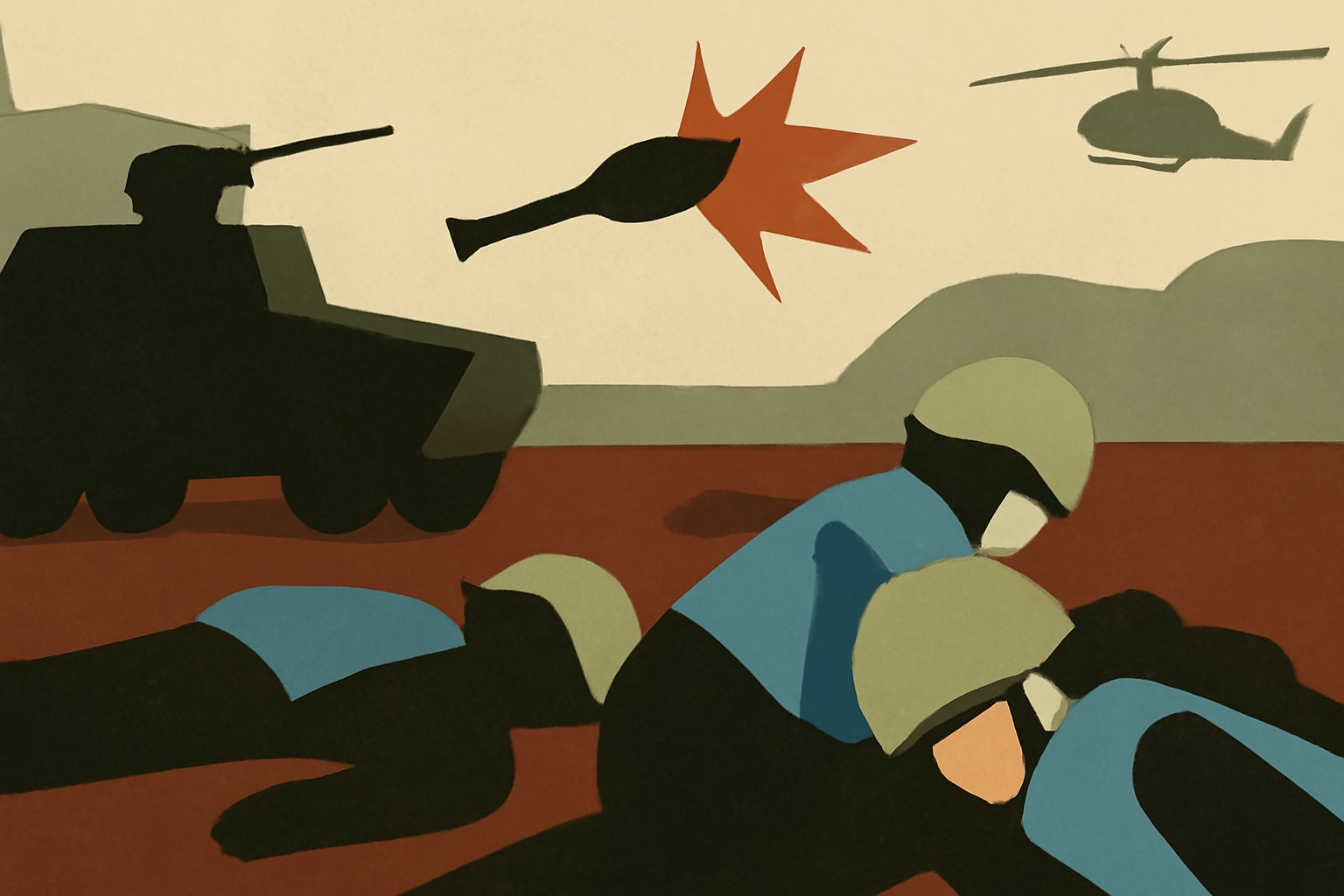 Editorial illustration for: Hezbollah Ambush Kills Two French Peacekeepers in Lebanon
