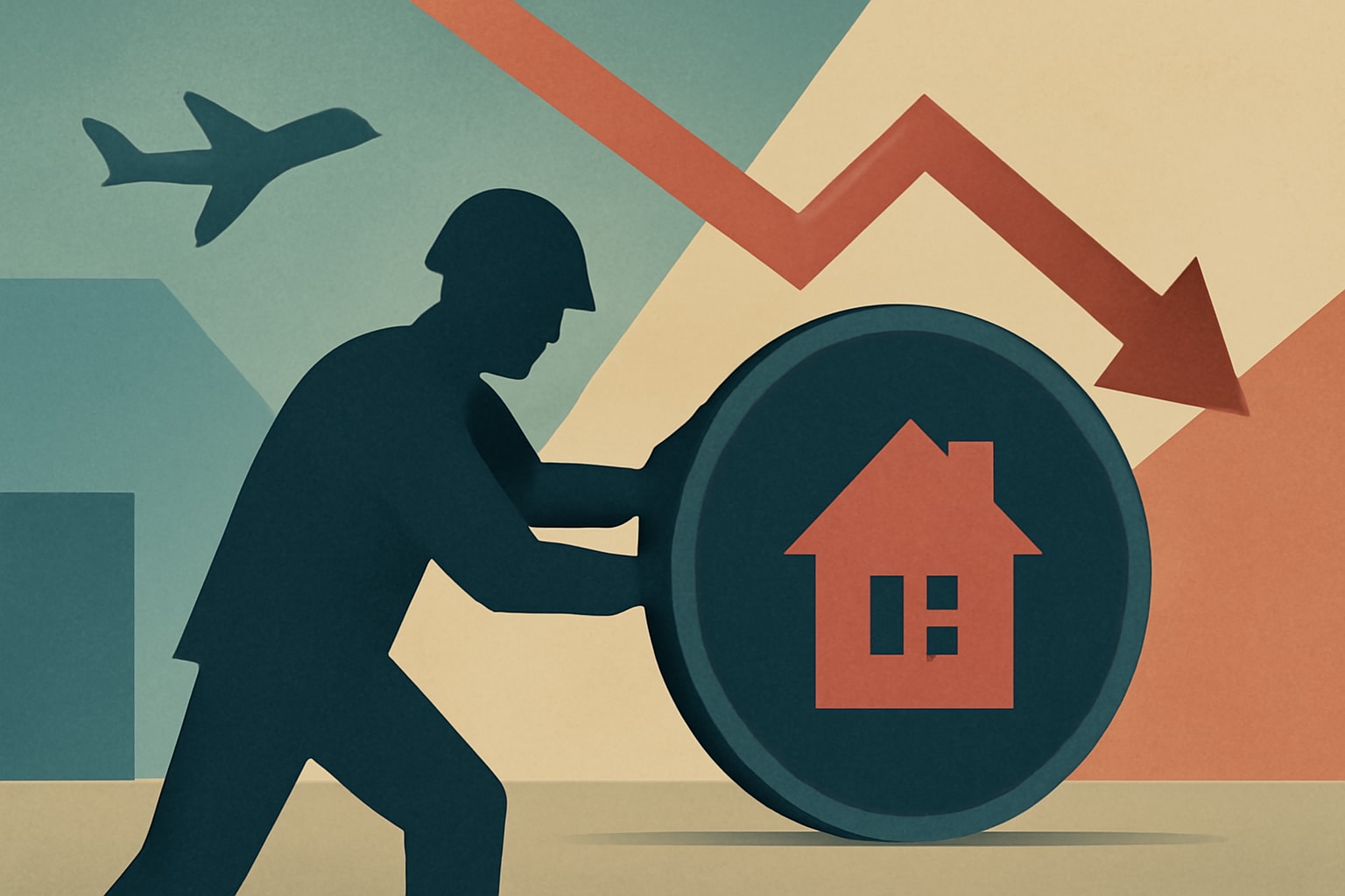 Editorial illustration for: Proposed VA Loan Fee Increase Could Raise Refinancing Costs for Veterans