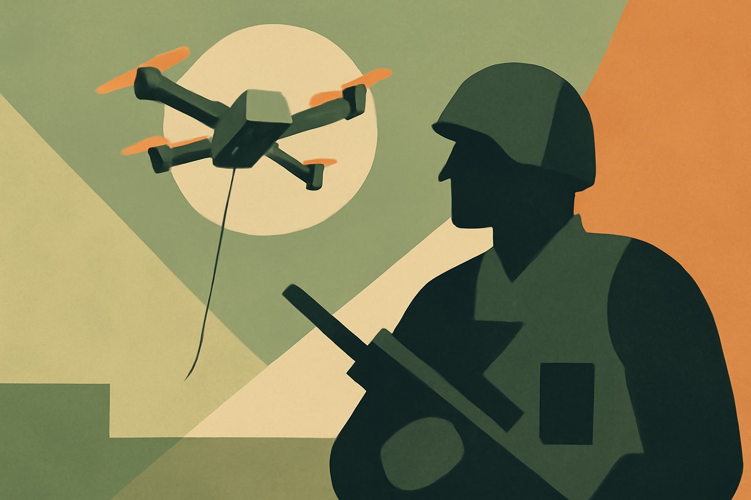 Editorial illustration for: Army Aims to Integrate Drones into Every Squad as Experimental Battalion Ends