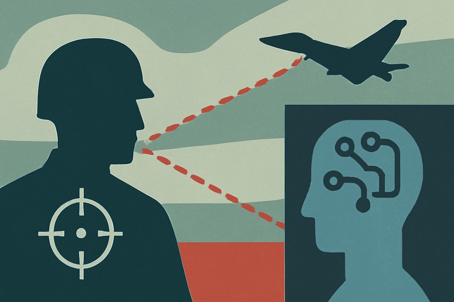 Editorial illustration for: Critics Warn AI Military Targeting Could Outpace Human Oversight
