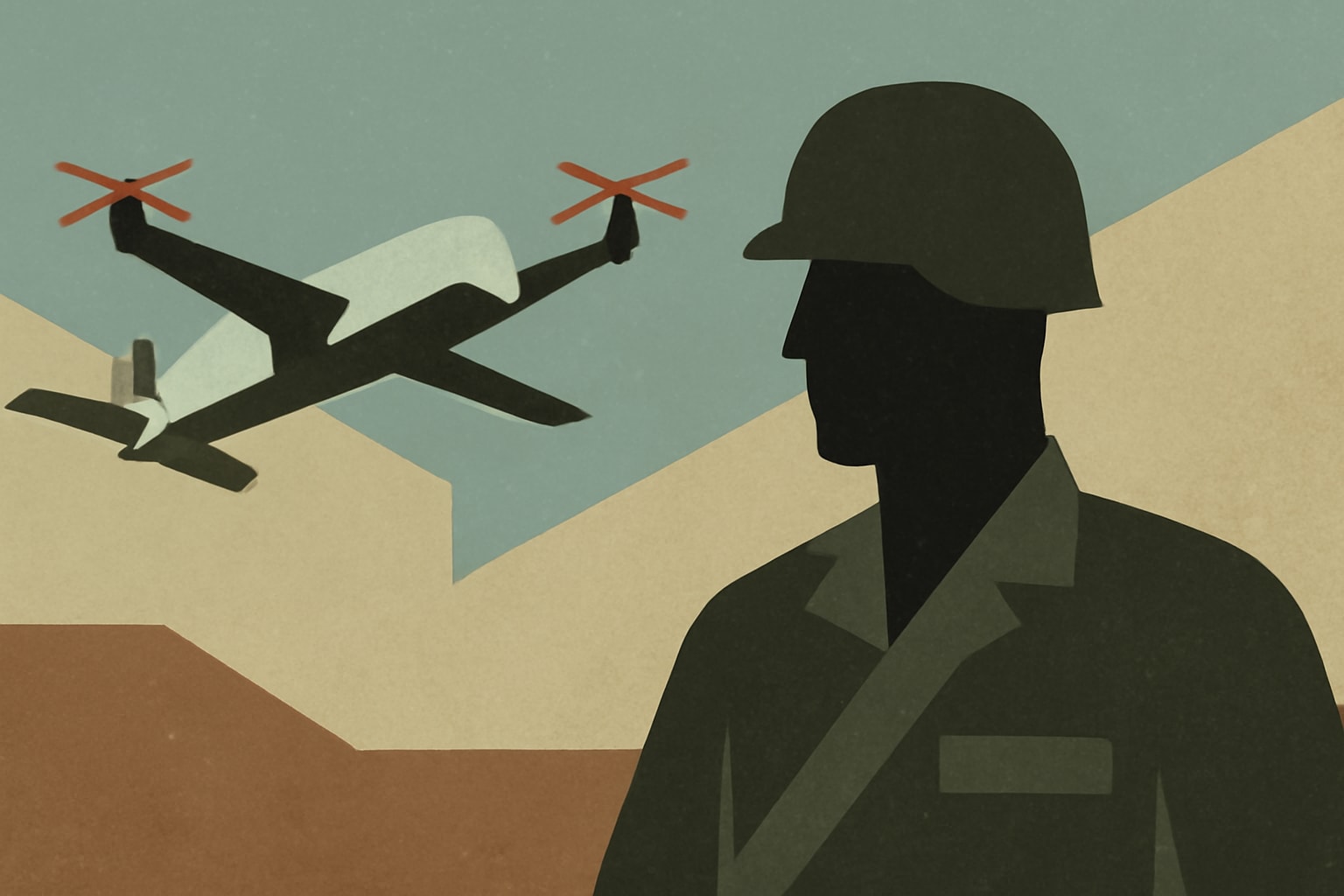 Editorial illustration for: Army Plans to Integrate Drones into Every Squad