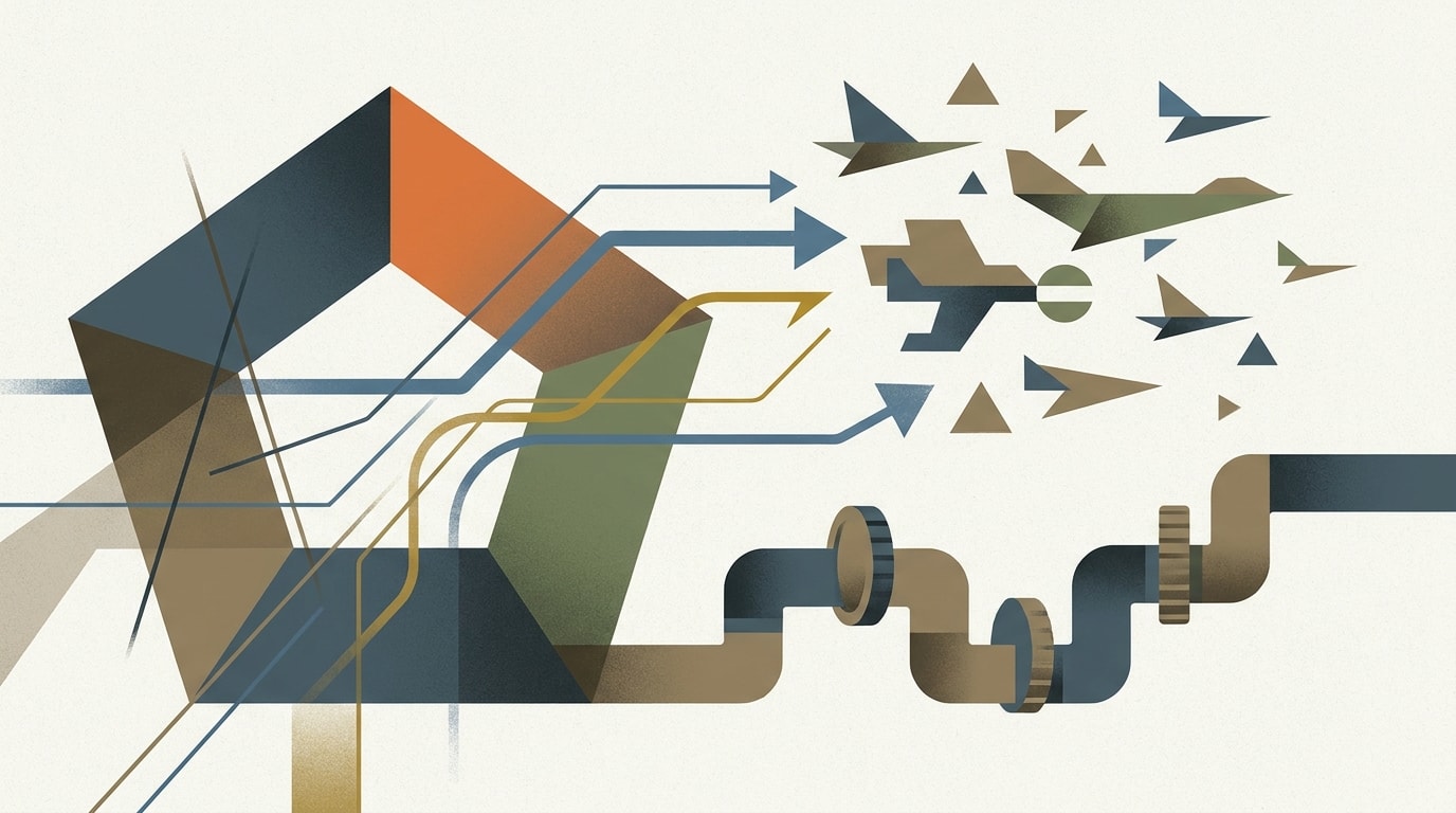 Editorial illustration for: Pentagon Proposes $54 Billion for Drone Development Strategy
