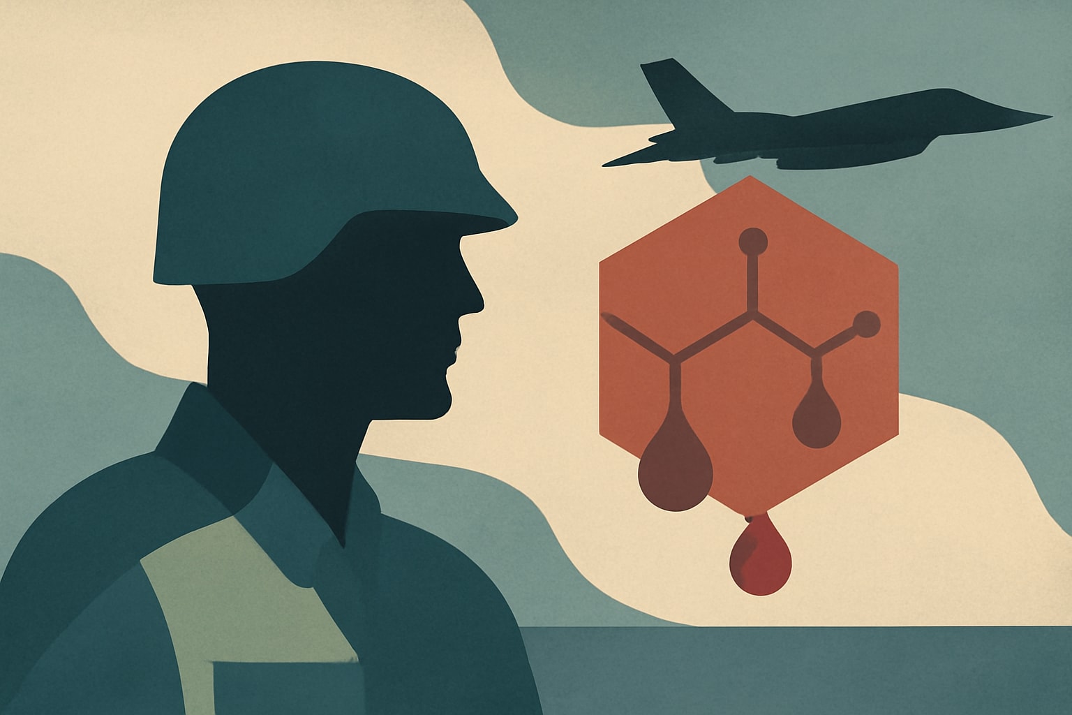 Editorial illustration for: Study Finds Higher PFAS Levels in Younger Veterans Compared to General Population