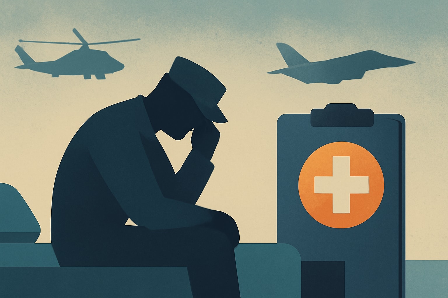 Editorial illustration for: Long Deployments Overwhelm Navy Mental Health System, Personnel Say
