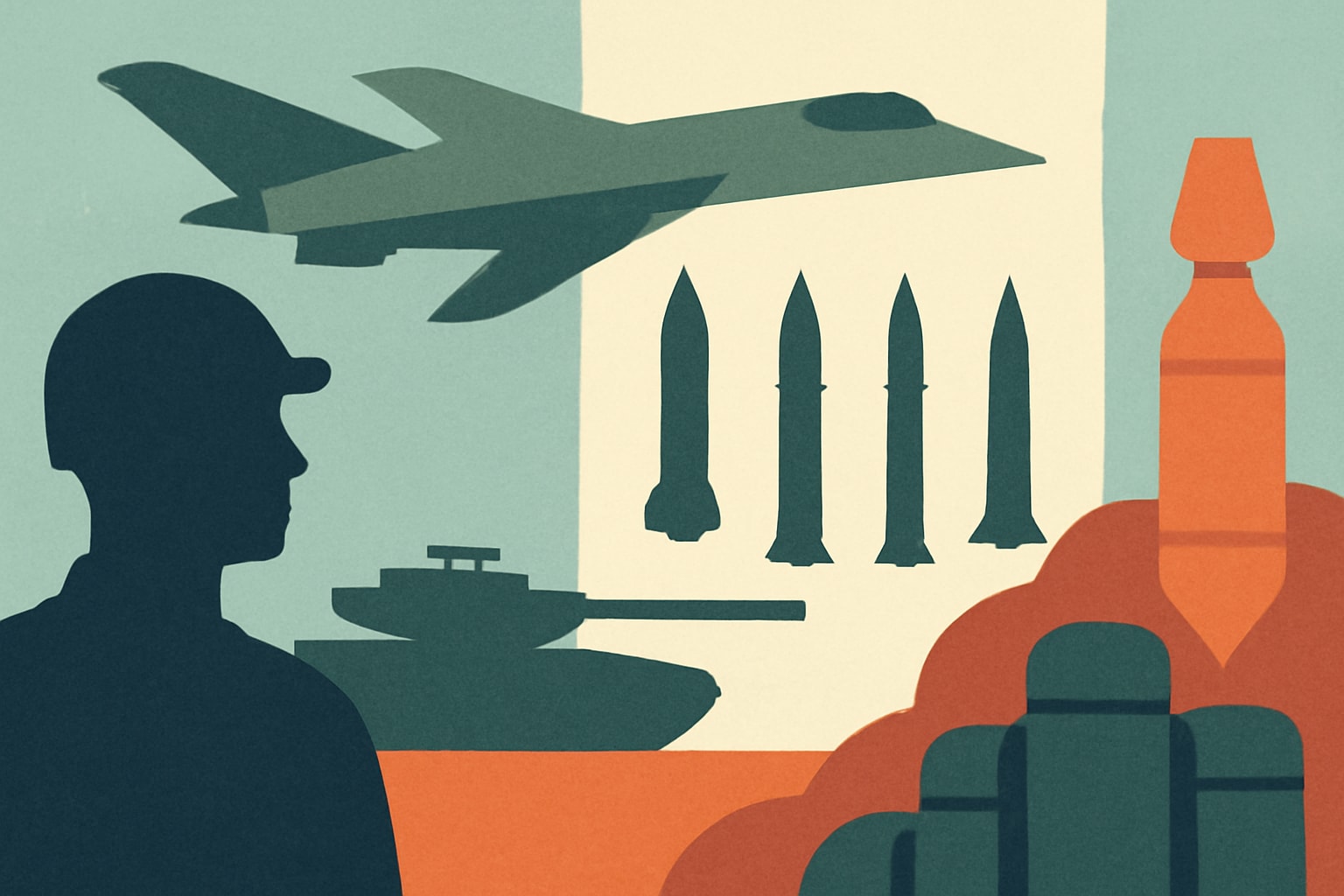 Editorial illustration for: U.S. Military Must Focus on Right Mix of Weapons Amid Stockpile Concerns