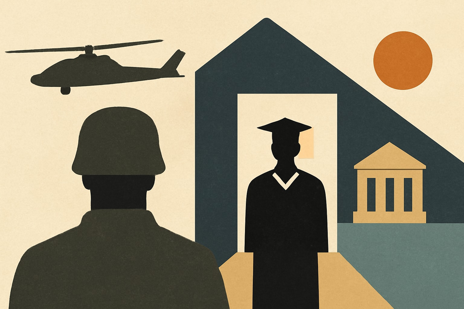 Editorial illustration for: Army Veteran Finds His Next Mission at Columbia Southern University