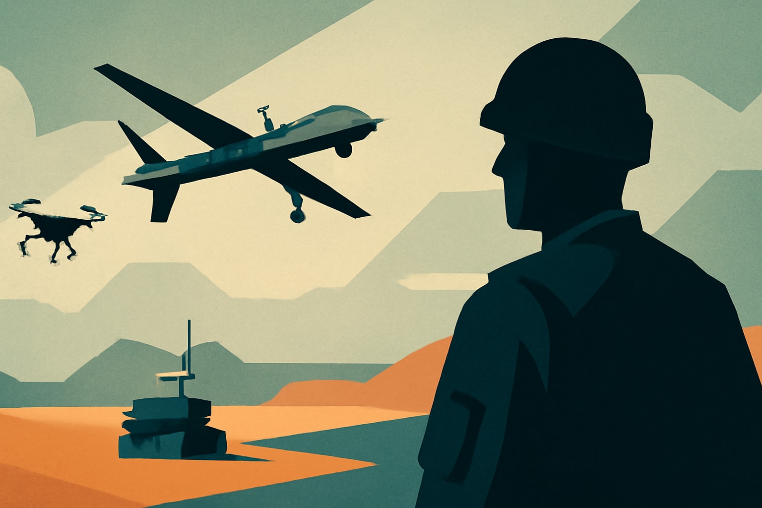 Editorial illustration for: CENTCOM Transforms into a Testing Ground for Unmanned Systems