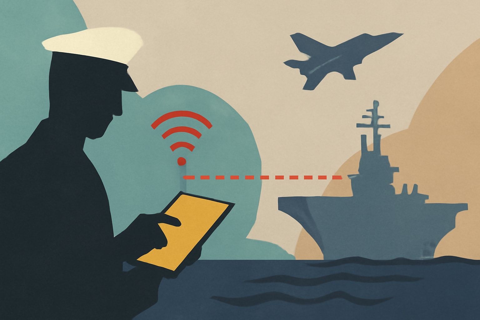 Editorial illustration for: Navy CIO: Investing in Connectivity Key to Continued Maritime Dominance