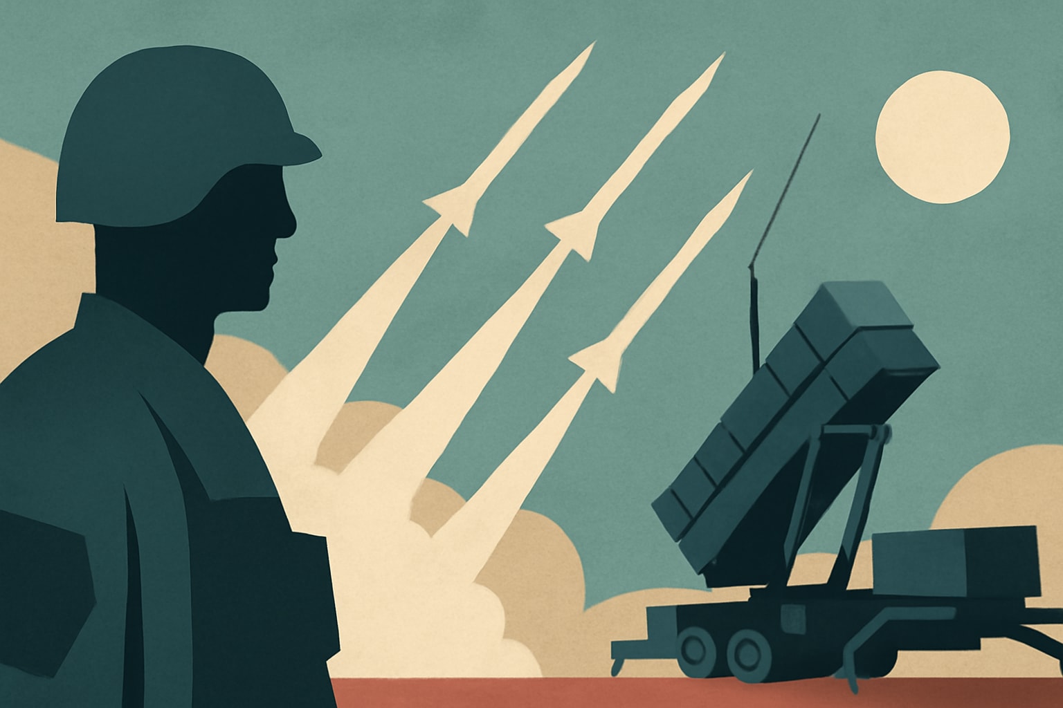 Editorial illustration for: Germany Seeks Approval to Manufacture PAC-3 Interceptors