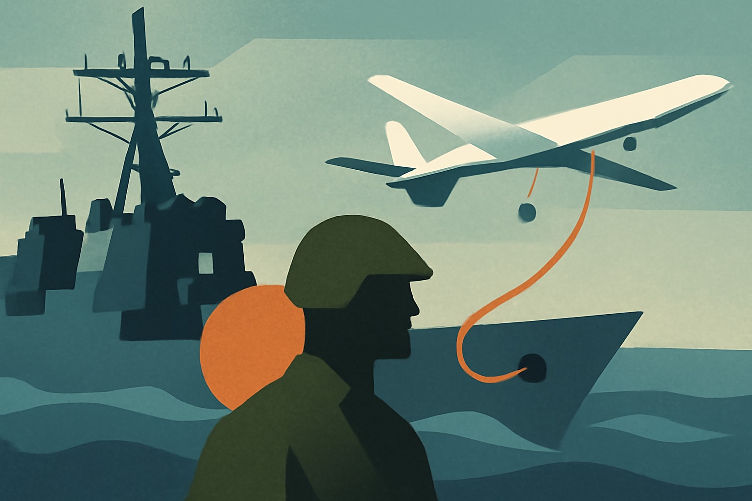 Editorial illustration for: USS Chafee Successfully Conducts At-Sea Drone Refueling Exercise