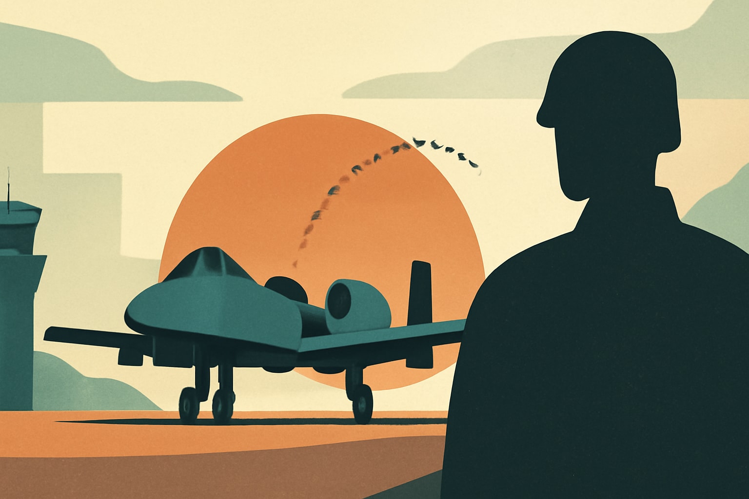 Editorial illustration for: Nellis Air Force Base Concludes A-10 Operations After Nearly 50 Years