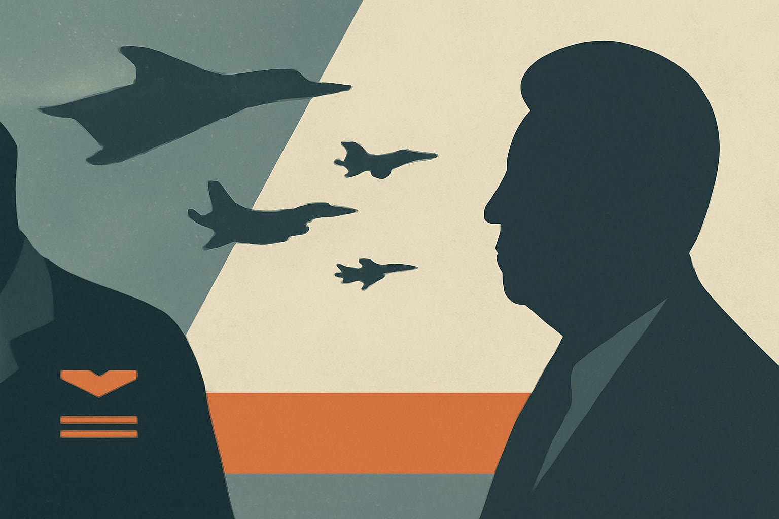 Editorial illustration for: U.S. Air Force Showcases Military Might During Xi Jinping's Visit to D.C.