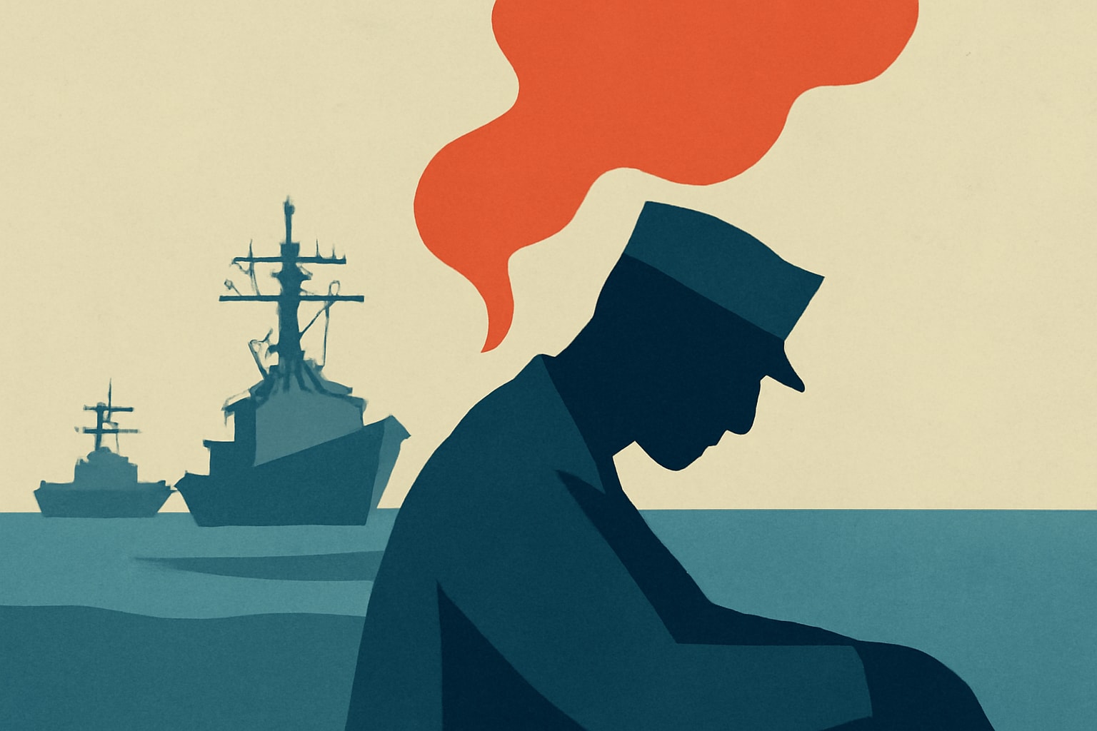 Editorial illustration for: Study Identifies Navy Ships with Highest Sailor Burnout Rates