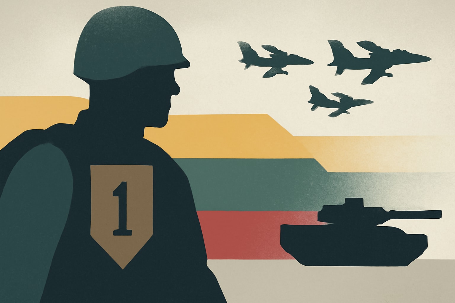Editorial illustration for: 1st Infantry Division Soldiers Deploy to Lithuania to Deter Russian Aggression