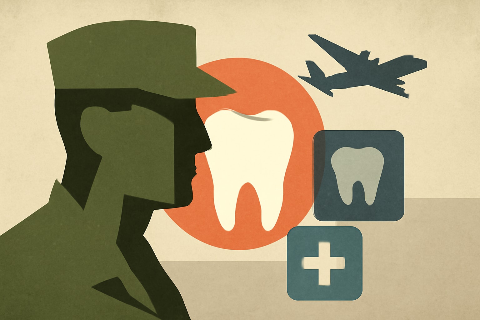 Editorial illustration for: Understanding Dental Care Options for Veterans: VADIP, FEDVIP, and More