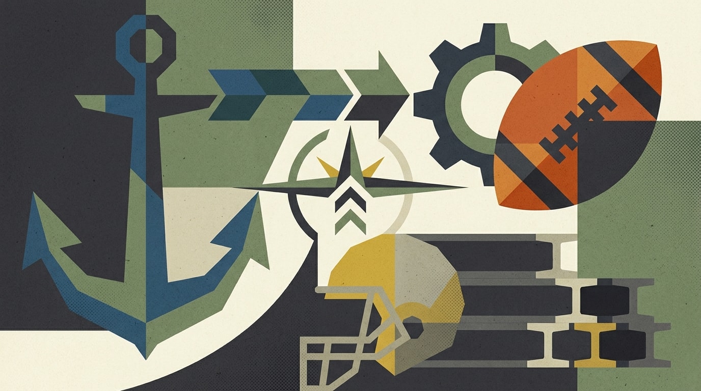 Editorial illustration for: Steelers Select Navy Star Eli Heidenreich in NFL Draft