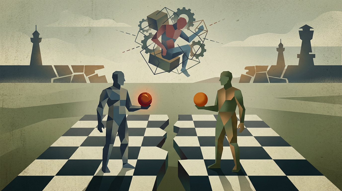 Editorial illustration for: Iran Foreign Minister Meets Putin as U.S. Negotiations Stall