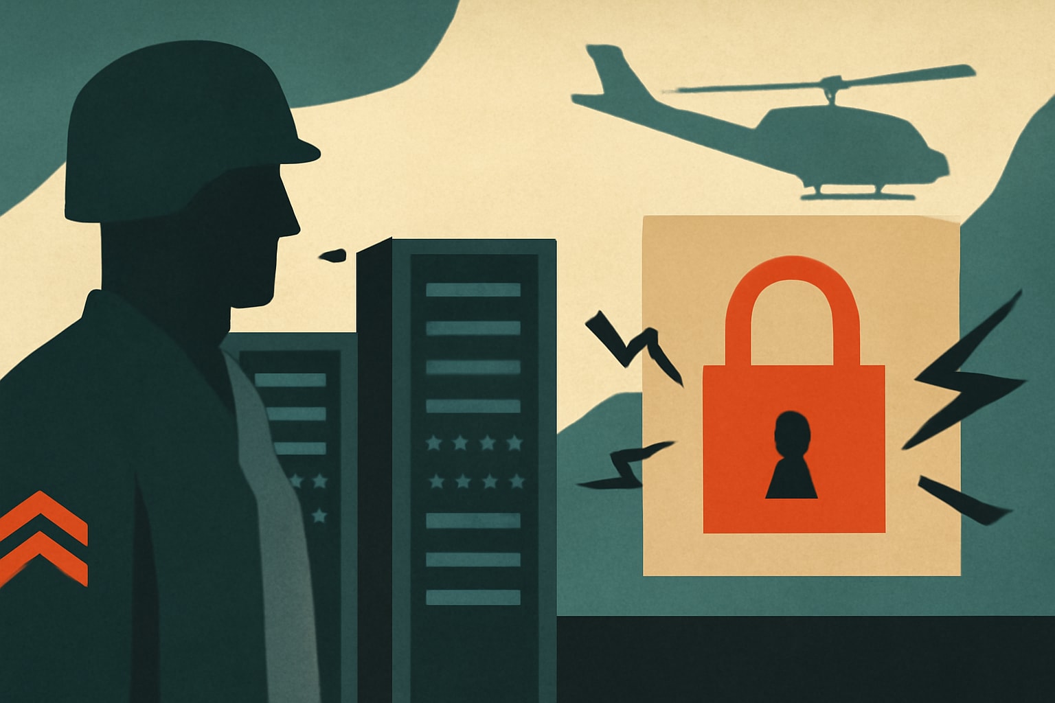 Editorial illustration for: Former Special Forces Officer Warns of Data Center Security Threats