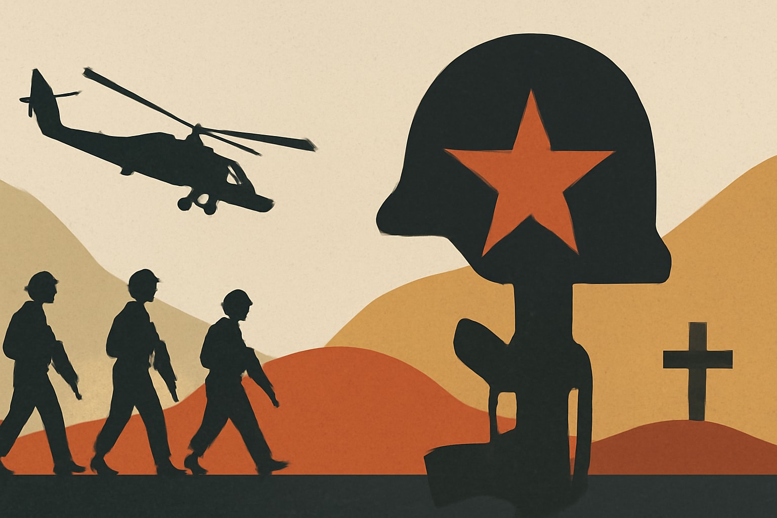 Editorial illustration for: Army Identifies 19th U.S. Service Member Casualty in Iran Conflict