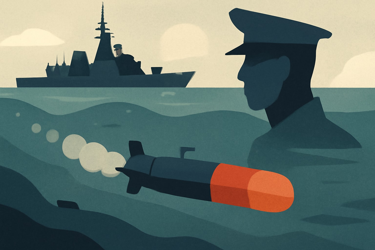 Editorial illustration for: Royal Navy Successfully Launches US Mk 48 Torpedo from Uncrewed Submersible