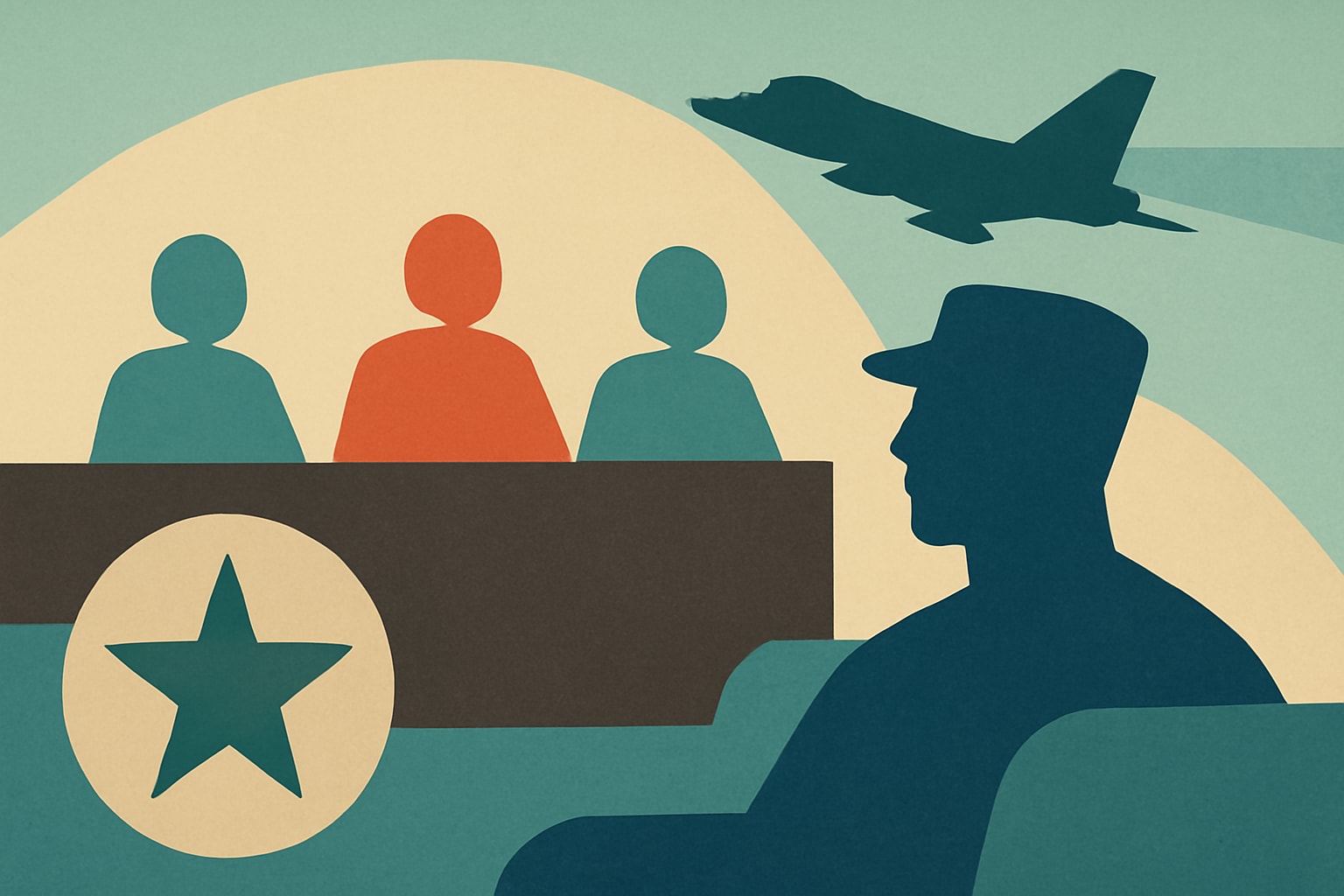 Editorial illustration for: Nominees Commit to Veterans During Appeals Hearing