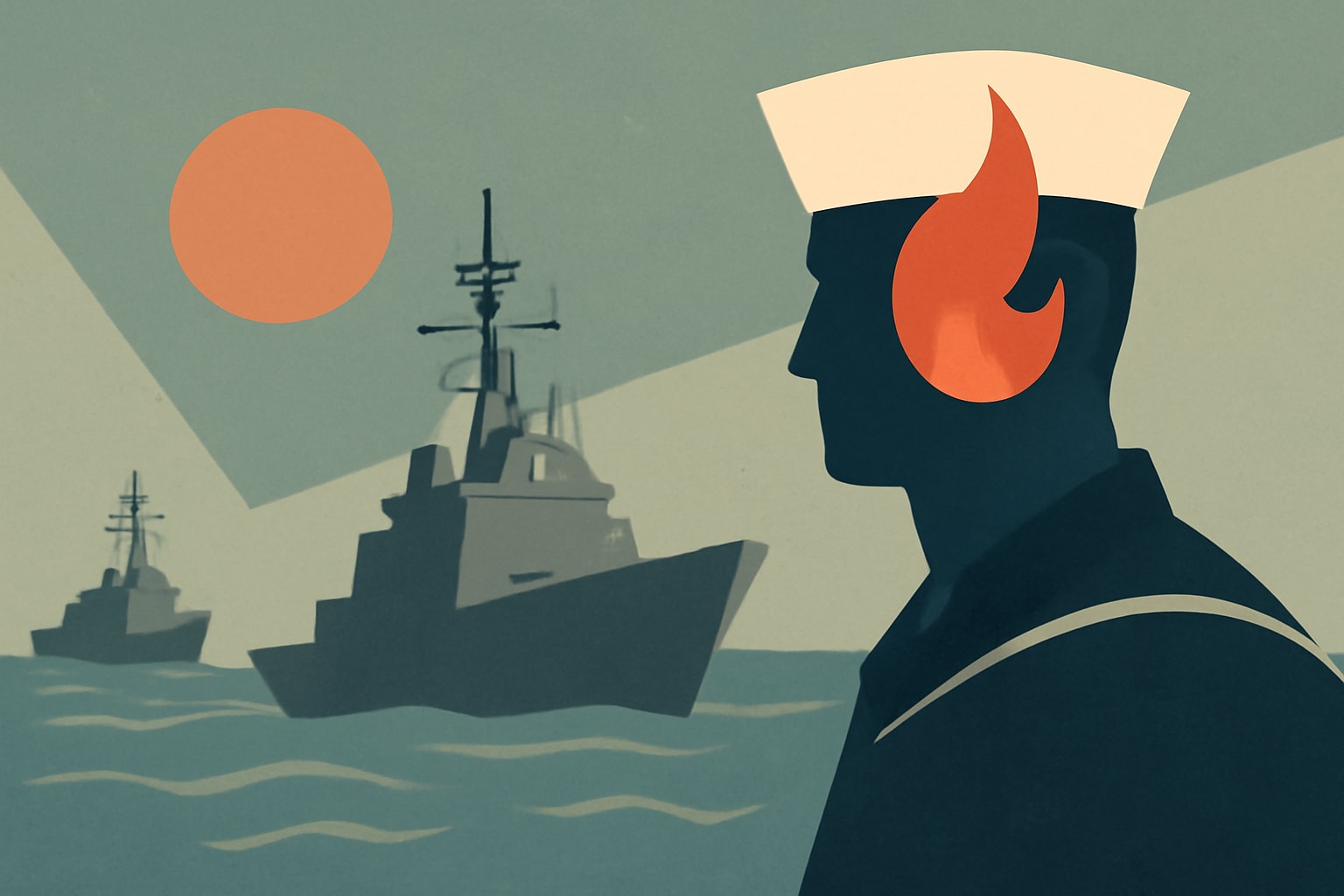 Editorial illustration for: Study Identifies Navy Ships with Highest Levels of Sailor Burnout