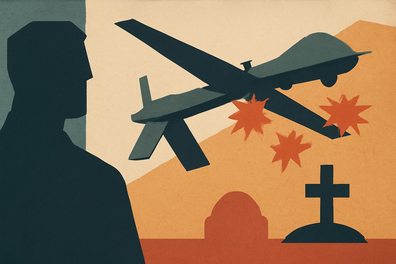 Editorial illustration for: Congress to Decide Future of MQ-9 Reaper Amid Heavy Losses