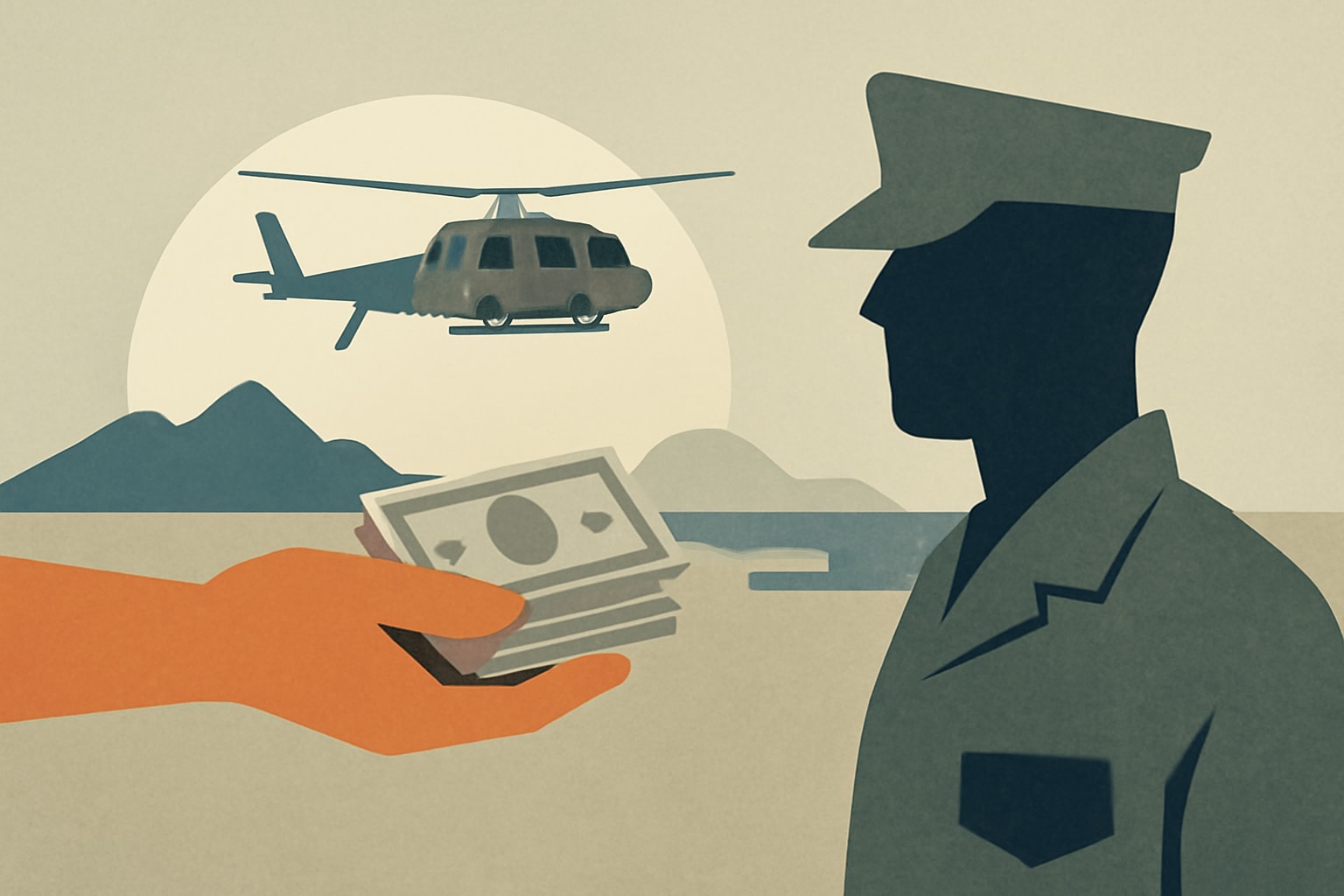 Editorial illustration for: Marine Corps Offers Incentives for Extended Overseas Tours
