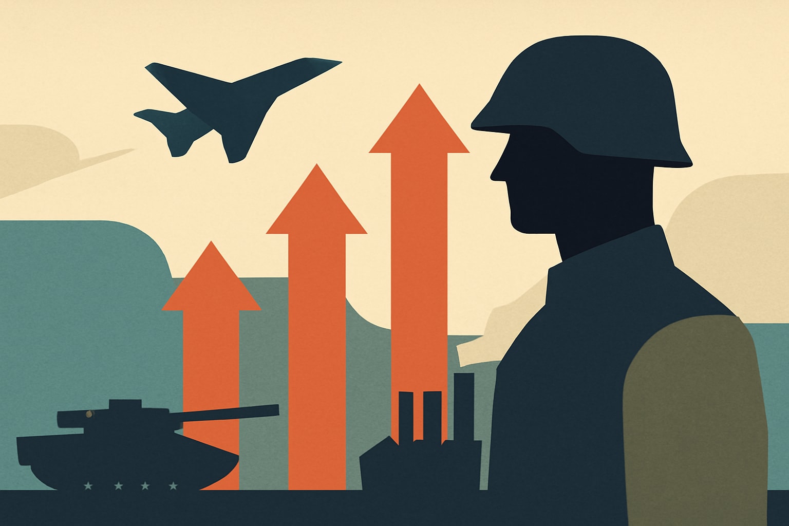 Editorial illustration for: UK Government Prioritizes Defense Sector for Economic Reindustrialization