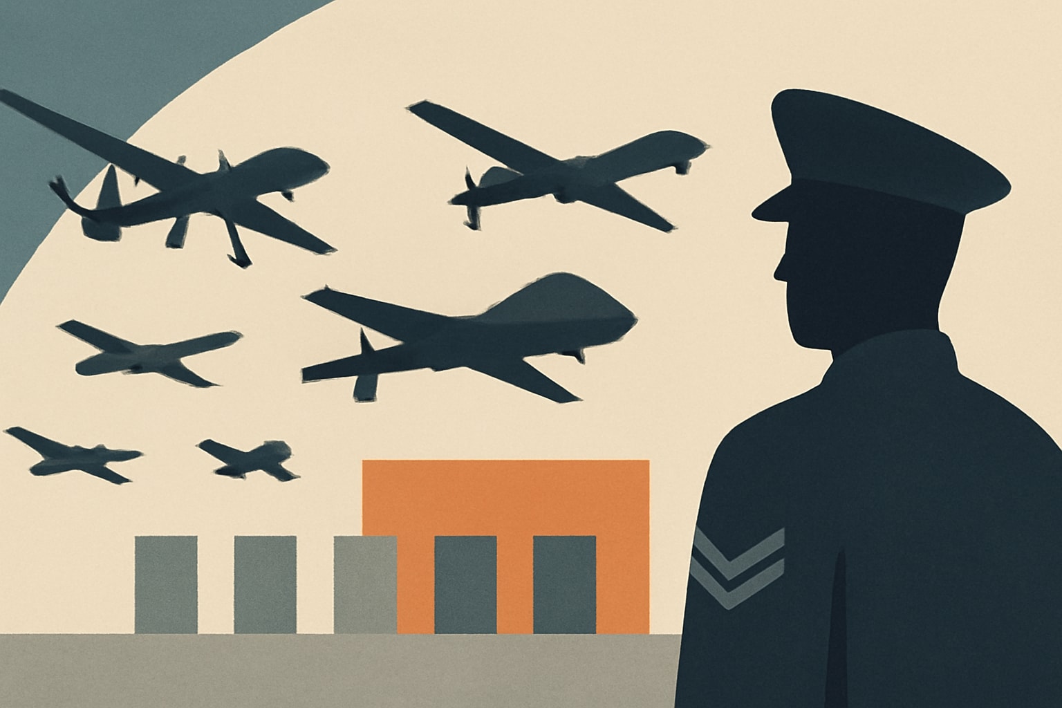Editorial illustration for: Air Force Selects Seven Companies for New MMA Drone Program