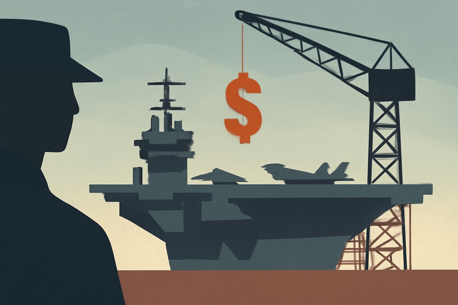 Editorial illustration for: USS Harry S. Truman to Undergo $5.1 Billion Mid-Life Overhaul