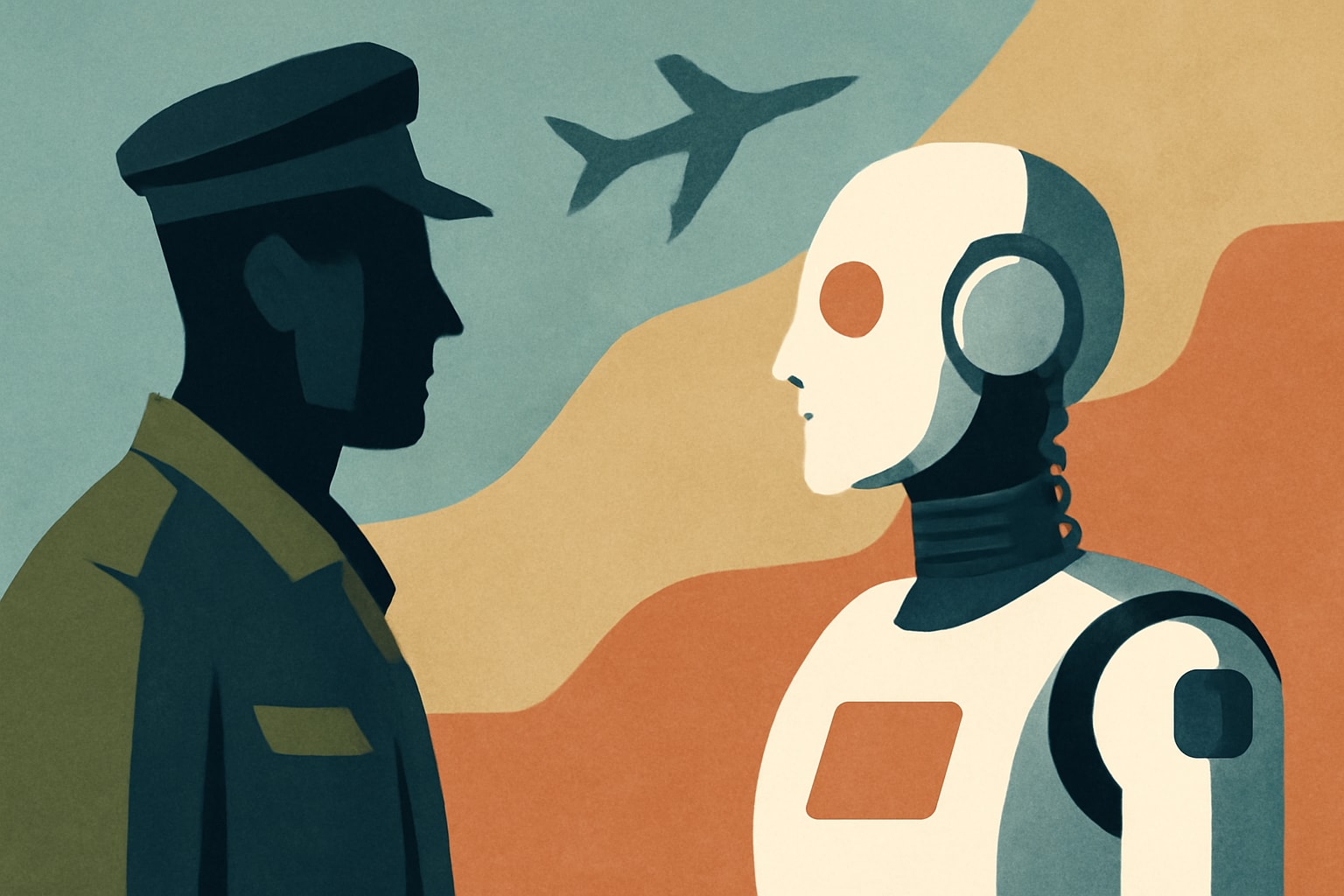 Editorial illustration for: Ukraine's Former Defense Minister Launches Project for Humanoid Robots